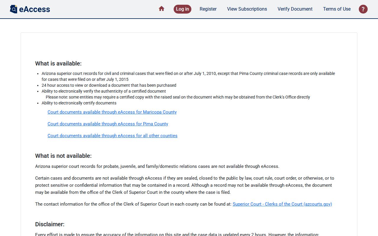 Santa Cruz County criminal court eAccess portal
