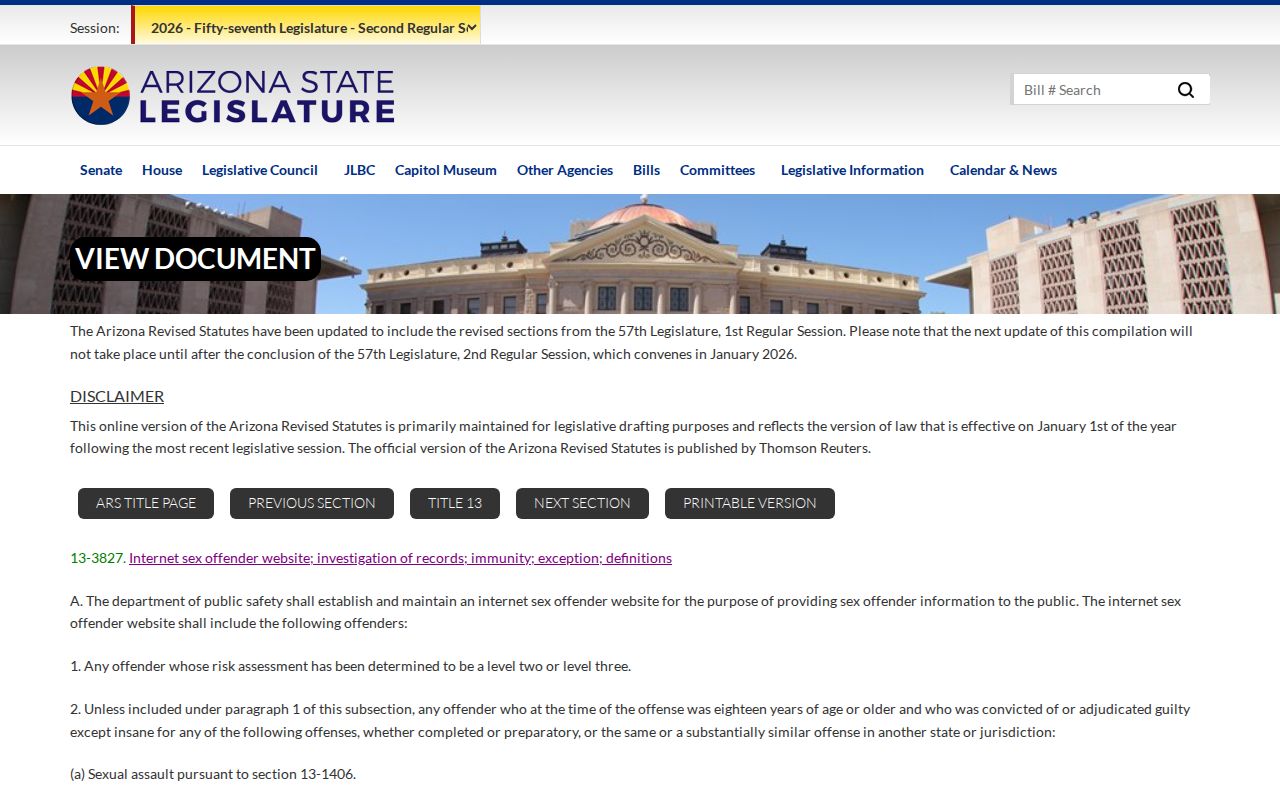Santa Cruz County sex offender check source for Arizona registry profile fields